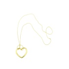 Chain and Ring Make a Good Match Mini Golden Heart Design