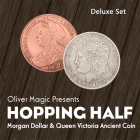 Hopping Half Morgan Dollar and Queen Victoria Ancient Coin Deluxe Set