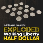 Exploded Walking Liberty Half Dollar