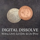 Digital Dissolve Walking Liberty Half Dollar