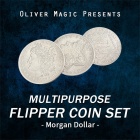 Multipurpose Flipper Coin Set Morgan Dollar