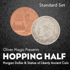 Hopping Half Morgan Dollar and Statue of Liberty Ancient Coin Standard Set