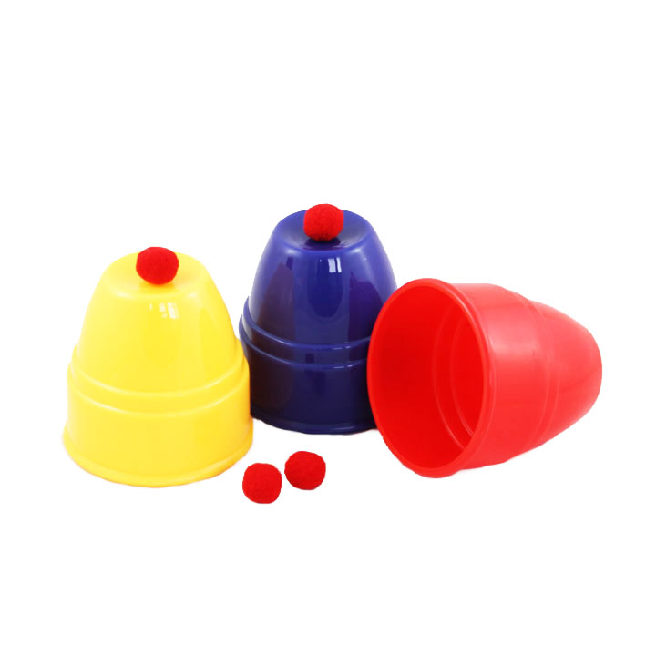 Cups & Balls Plastic 3 Colors - Click Image to Close
