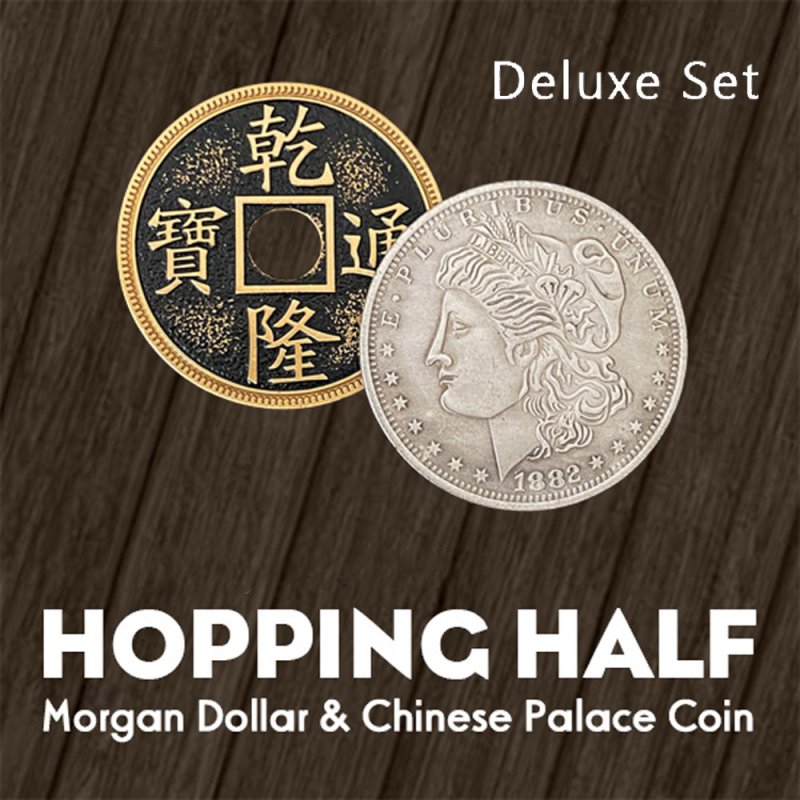 Hopping Half Morgan Dollar and Chinese Palace Coin Deluxe Set - Click Image to Close