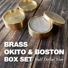 Okito & Boston Box Set Half Dollar Size