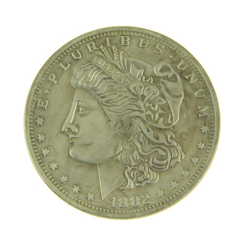 Jumbo Morgan Dollar Brass - Click Image to Close