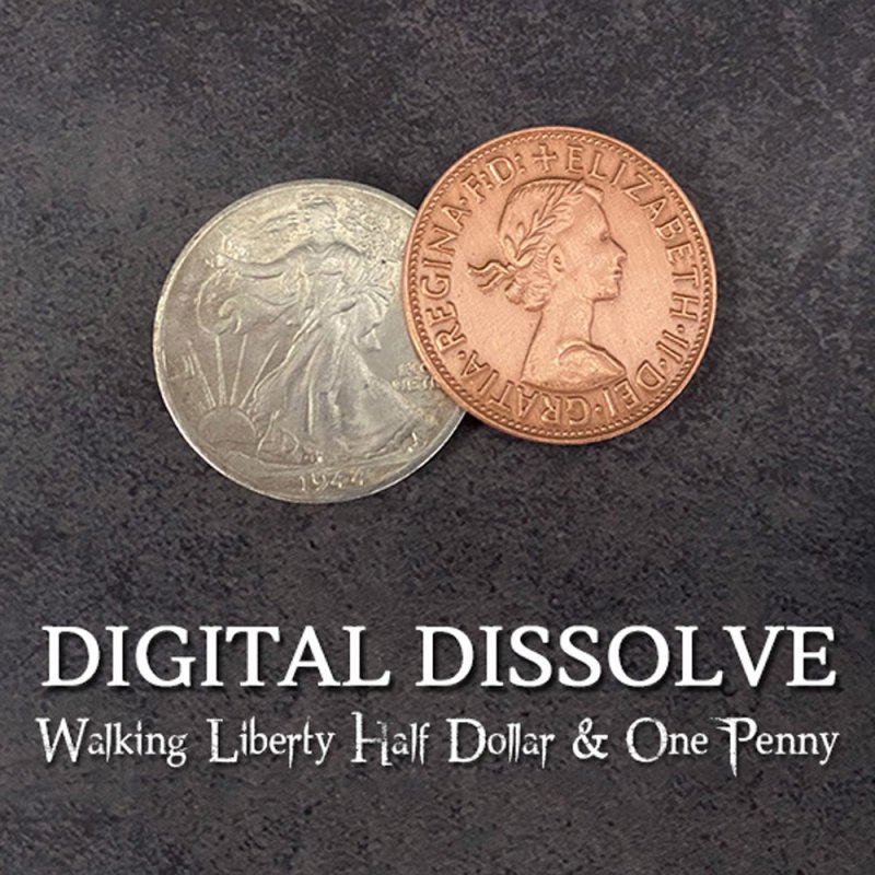 Digital Dissolve Walking Liberty Half Dollar - Click Image to Close