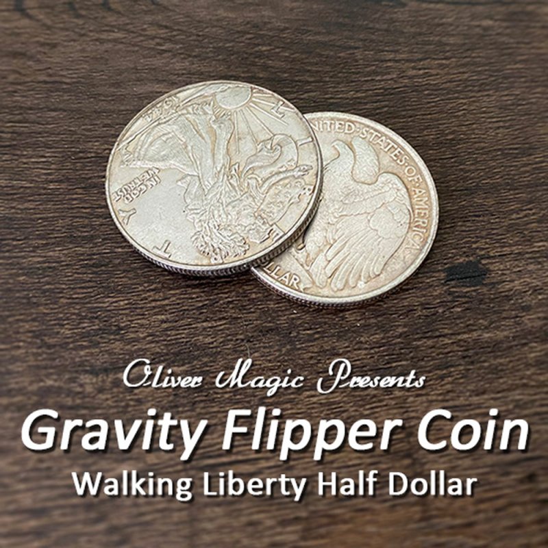 Gravity Flipper Coin Walking Liberty Half Dollar - Click Image to Close