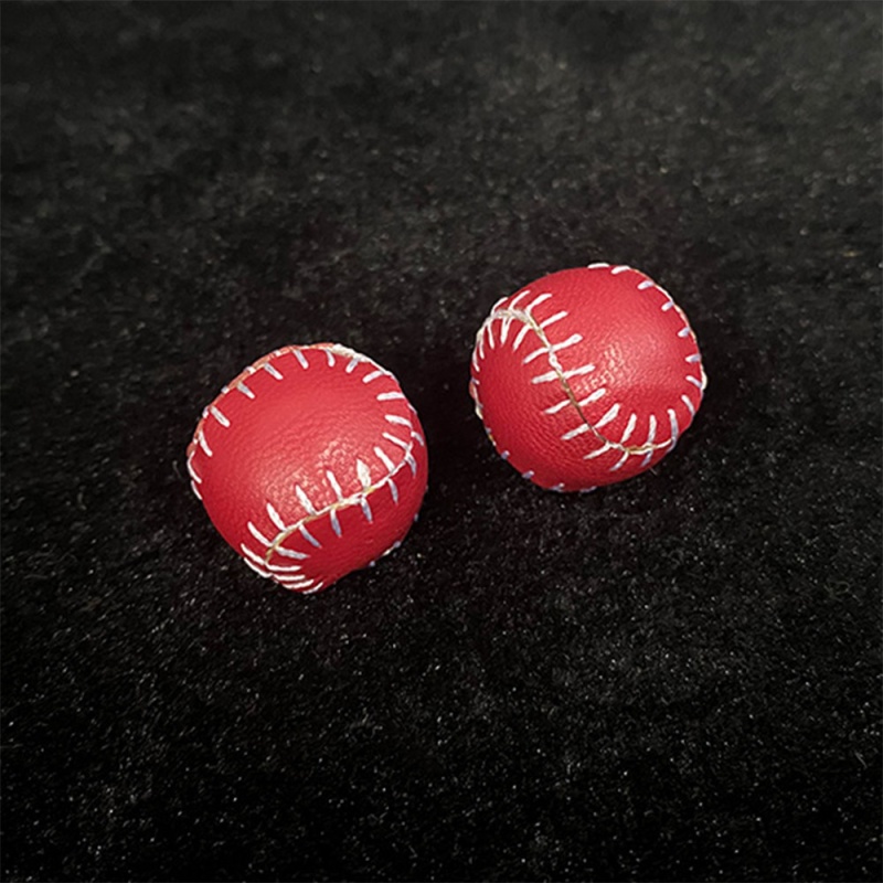 0.87inch(22mm) Leather Ball Red - Click Image to Close