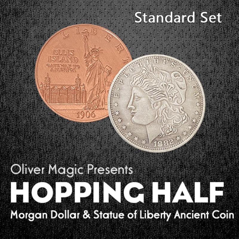 Hopping Half Morgan Dollar and Statue of Liberty Ancient Coin Standard Set - Click Image to Close