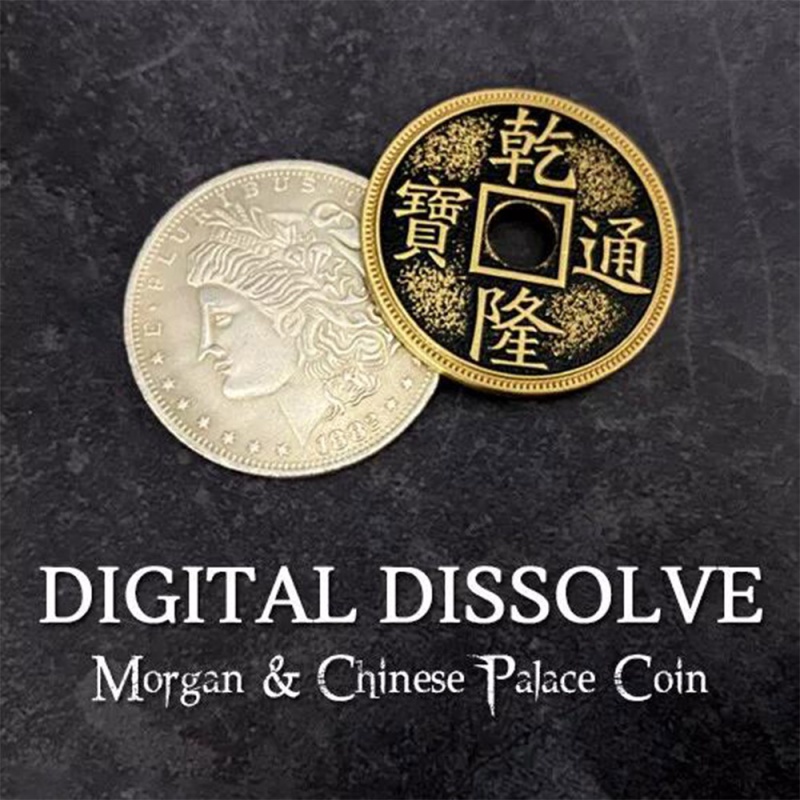 Digital Dissolve Morgan & Chinese Palace Coin - Click Image to Close