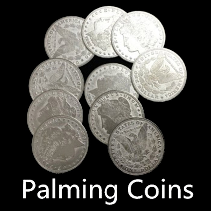 Palming Coins Morgan Dollar Version - Click Image to Close
