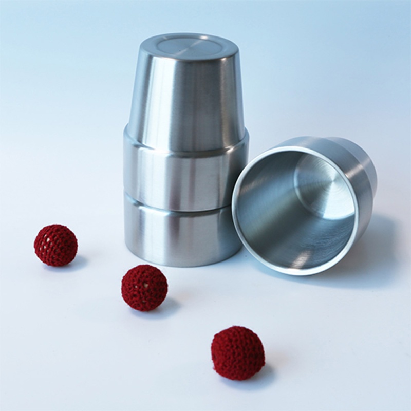 Stainless Steel Cups and Balls Large - Click Image to Close