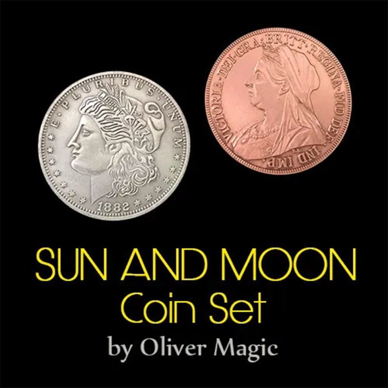 Sun and Moon Coin Set Morgan Dollar - Click Image to Close