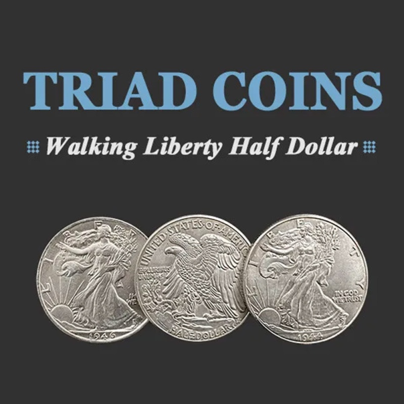 Triad Coins Walking Liberty Half Dollar Gimmick - Click Image to Close
