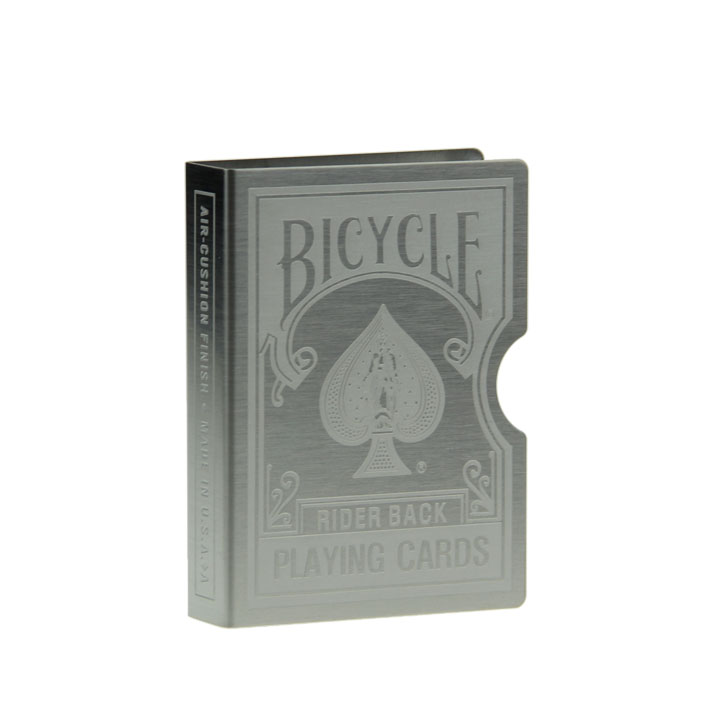 Stainless Steel Metal Playing Card Clips Bicycle/Black/Tiger - Click Image to Close