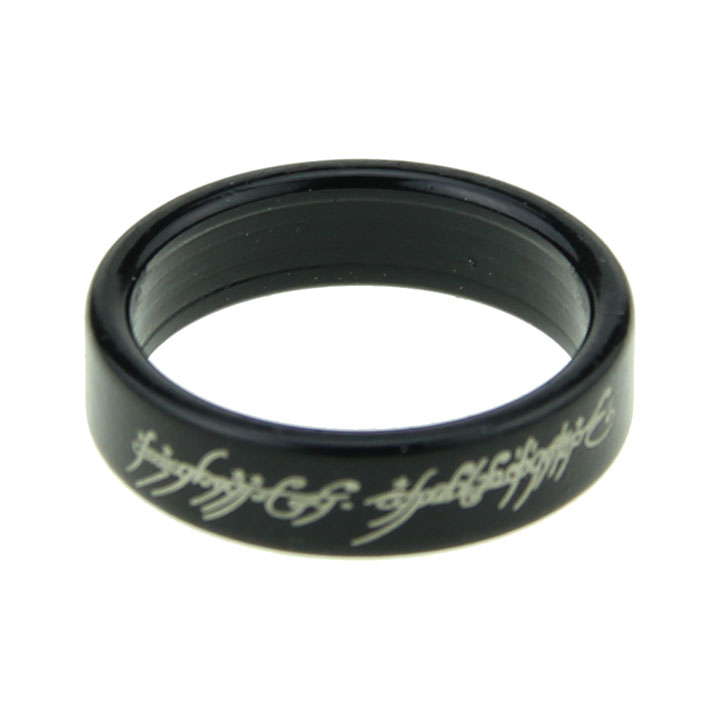 Super Strong Magnetic Wizard PK Ring Letter Black - Click Image to Close