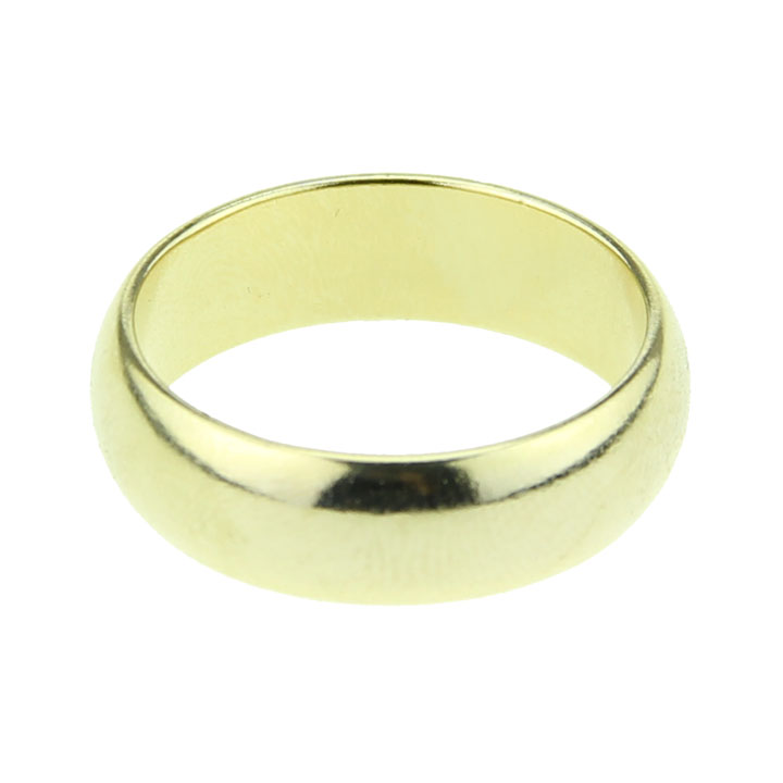 Super Strong Magnetic Wizard PK Ring Round Golden - Click Image to Close