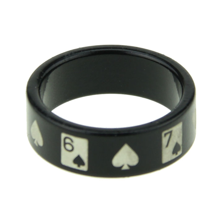 Super Strong Magnetic Wizard PK Ring Poker Black - Click Image to Close