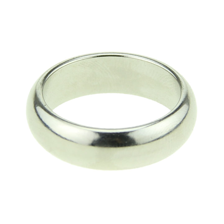 Super Strong Magnetic Wizard PK Ring Round Silver - Click Image to Close