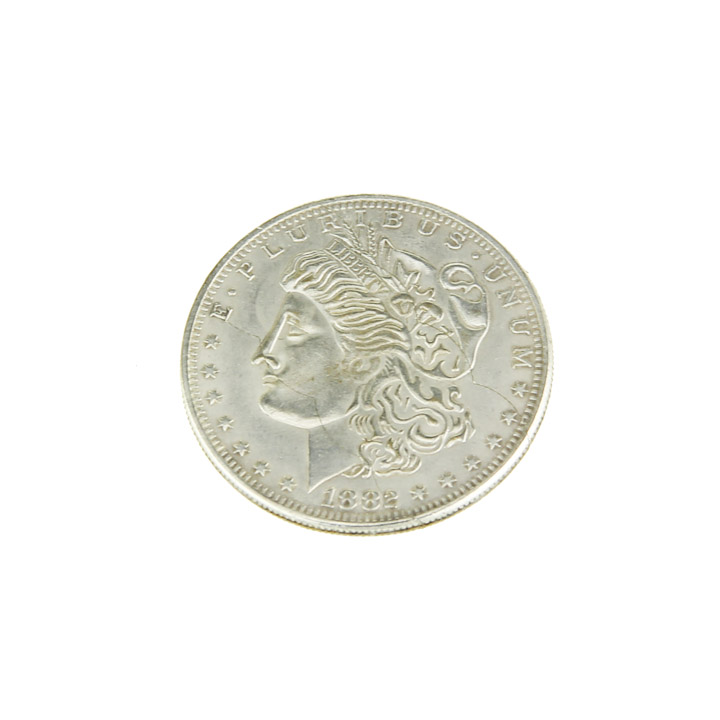 Super Morgan Dollar Folding Coin Made in Copper - Click Image to Close