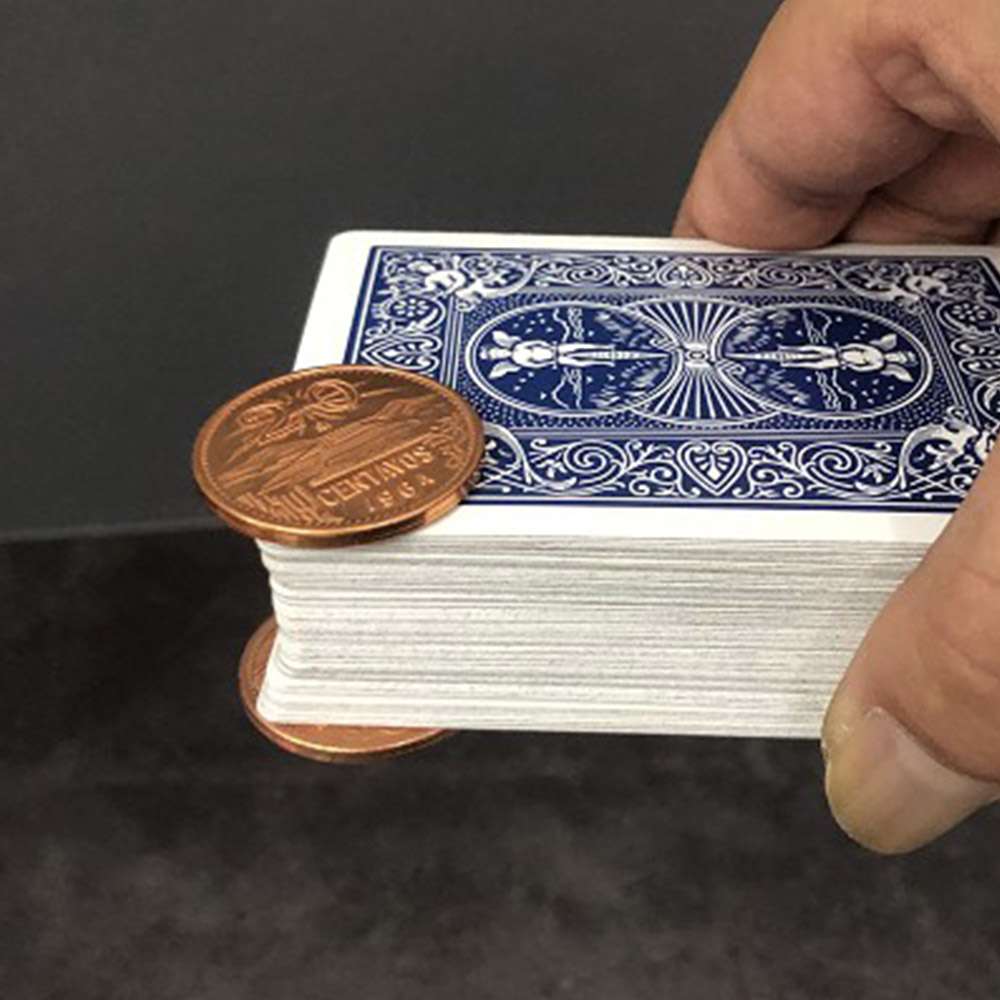 Blue-ther Magnetic Walking Liberty Half Dollar (Super Strong, Brass) Magic Tricks Coin Magic Close Up Illusions Gimmicks Props