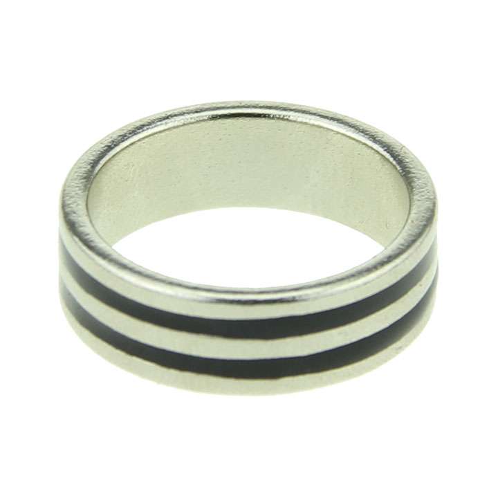 SOFEA Anelli Magnetici Terre Rare Per Trucchi Magici | PK Magic Rings | Vari Taglie USA 8-11 | Argento/Nero