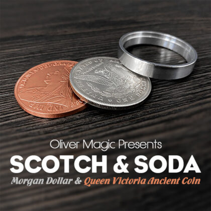 Scotch and Soda Morgan Dollar and Queen Victoria Ancient Coin