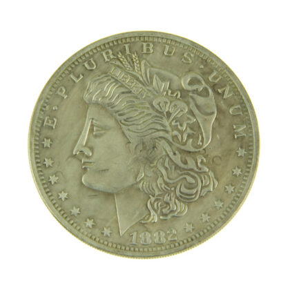 Jumbo Morgan Dollar Brass