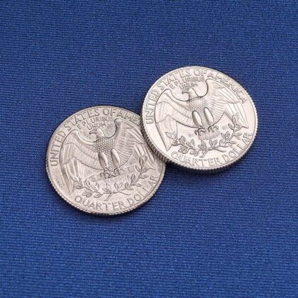 Double Sided Quarter Dollar Tails