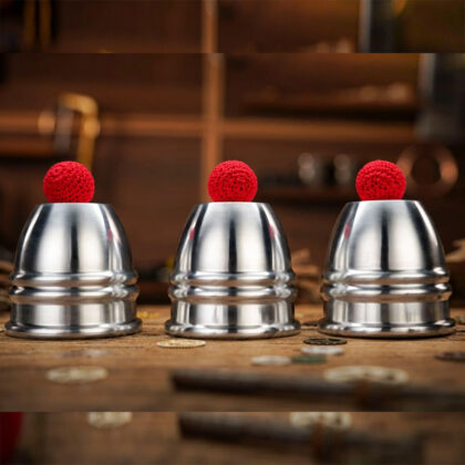 TCC PRESENTS Aluminum Alloy Cups and Balls Set