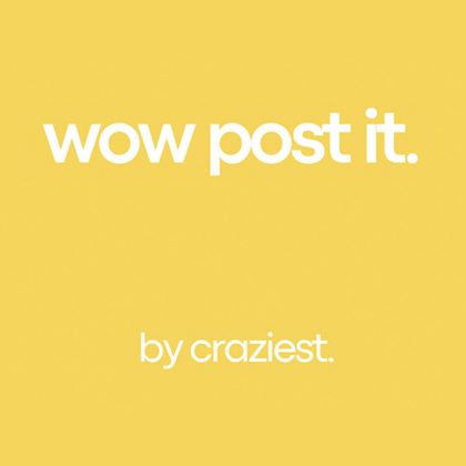 WOW Post-it by Craziest