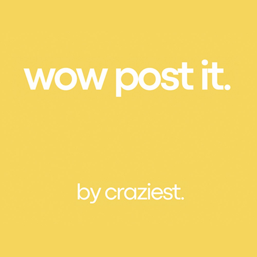 WOW Post-it by Craziest